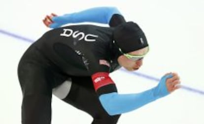 Un patinador de EE UU durante su participación en los Juegos de Sochi.