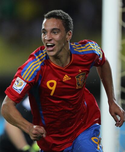 Rodrigo celebra uno de los goles