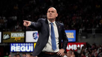 El entrenador del Bitci Baskonia, Neven Spahija, durante las semifinales de la Liga ACB contra el Madrid.