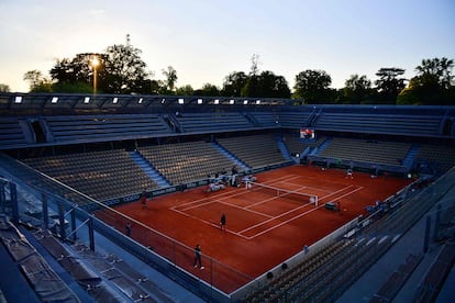 Panorámica de la Simonne Mathieu durante el Suárez-Stephens.