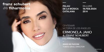 Cartel promocional del concierto de Ermonela Jaho y la Franz Schubert Filharmonia.