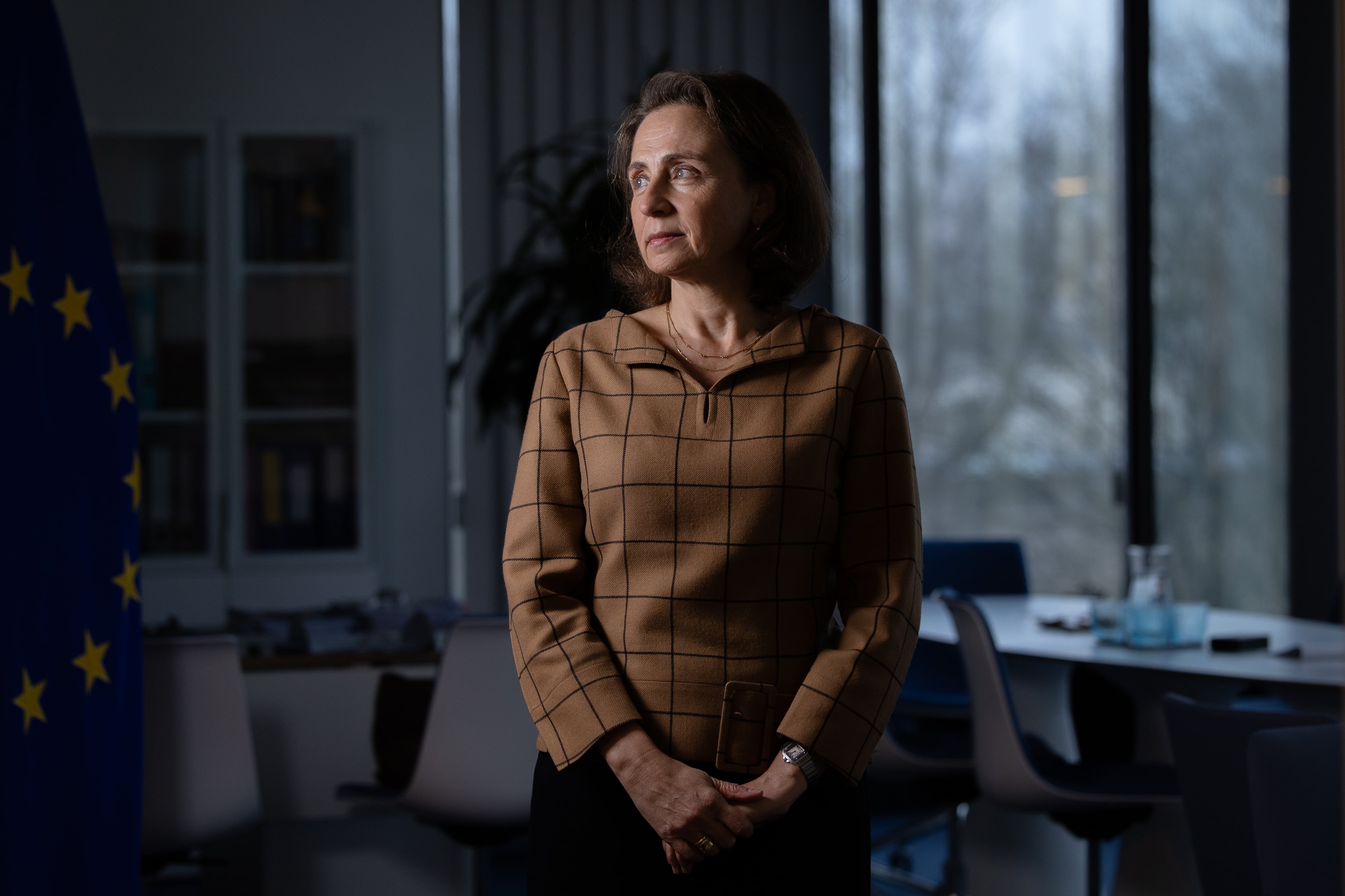 La diplomática Belén Martínez Carbonell, secretaria general del Servicio Europeo de Acción Exterior (SEAE), la semana pasada en su despacho en Bruselas.