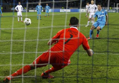 Kerzhakov marca el único gol del partido.