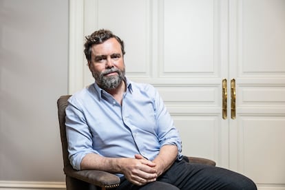 Iván Espinosa de los Monteros, durante la entrevista, el miércoles.