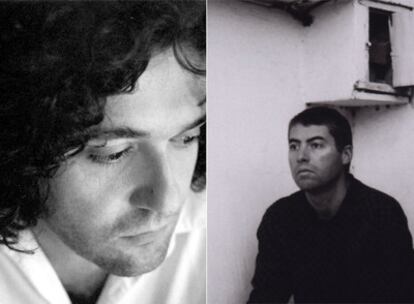 A la izquierda, el poeta Sergio Algora, fallecido el pasado verano; a la derecha, Antonio Luque, líder de Sr. Chinarro.