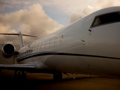 The Gulfstream G650, the flagship aircraft of the AirX company.