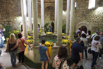 Les flors també s'han colat al patrimoni històric.