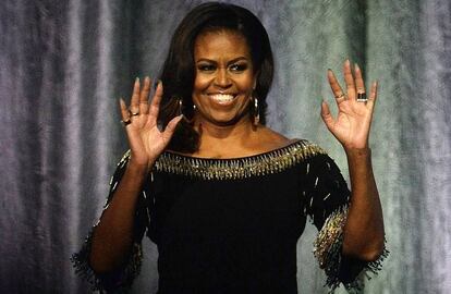 Michelle Obama en una de las comparecencias de su gira de promoción de sus memorias.