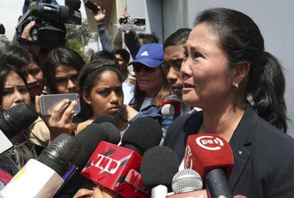 Keiko Fujimori, hija del autócrata, el miércoles.