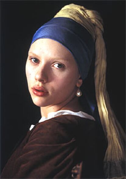 Scarlett Johansson en la película <i>La joven de la perla.</i>