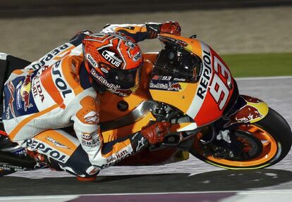Marc Márquez, en el circuito de Losail.