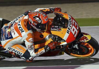 Marc M&aacute;rquez, en el circuito de Losail. 