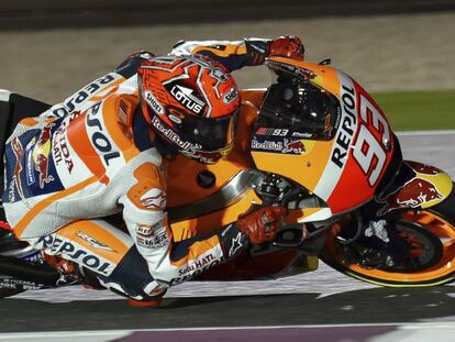 Marc M&aacute;rquez, en el circuito de Losail. 