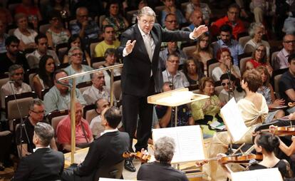 Un concierto en el Auditorio Nacional.