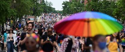 Panorámica del desfile del día del Orgullo Gay, en Washington, el 12 de junio.