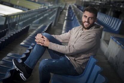 David L&oacute;pez, en la Ciudad Deportiva Dani Jarque. 