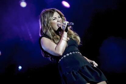 Amaia Montero ayer en Rock in Rio Madrid.