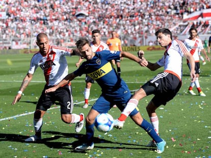 Una imagen del &uacute;ltimo cl&aacute;sico amistoso jugado en la provincia de San Juan.