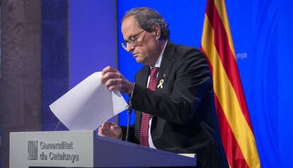 Quim Torra, el pasado martes.