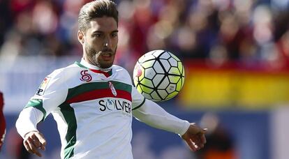 Rubén Rochina, durante esta temporada con el Granada.