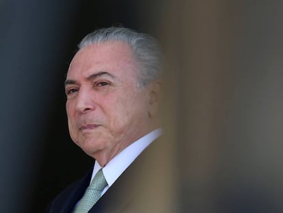 O presidente Michel Temer, no Palácio do Planalto.