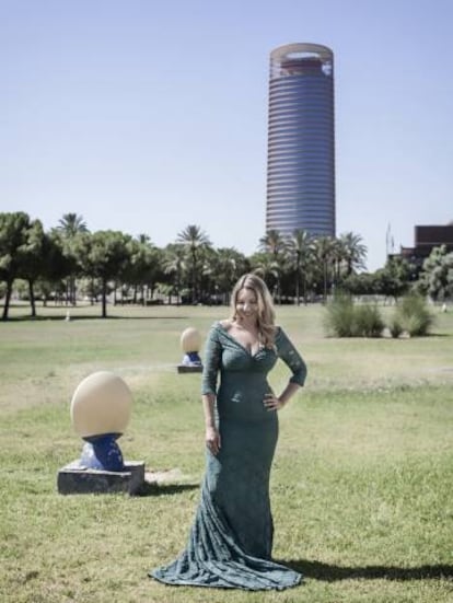 Rocío Márquez, en el parque científico de La Cartuja, escenario de festivales en Sevilla.