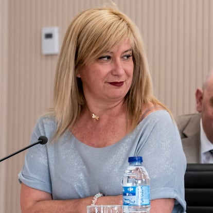 Leire Díez, en mayo de 2022, cuando era directora de Relaciones Institucionales y Filatelia de Correos.