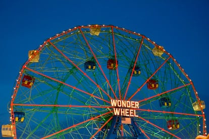 Wonder Wheel, la noria de Coney Island, en Brooklyn.