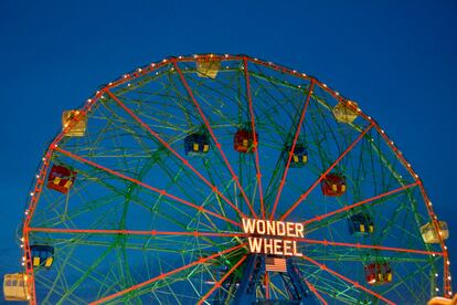 Wonder Wheel, la noria de Coney Island, en Brooklyn.