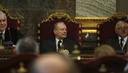 El magistrado Juan Antonio Xiol, en la toma de posesi&oacute;n del Supremo.