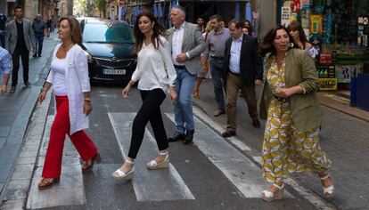 Carina Mejías, Lorena Roldan y Luz Guilarte en el Raval