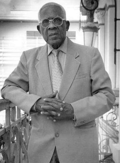 Aimé Césaire, en 2003, en Fort de France.