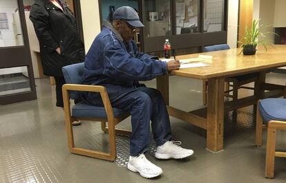 O.J. Simpson, el pasado 1 de octubre, el día que salió de prisión bajo fianza.