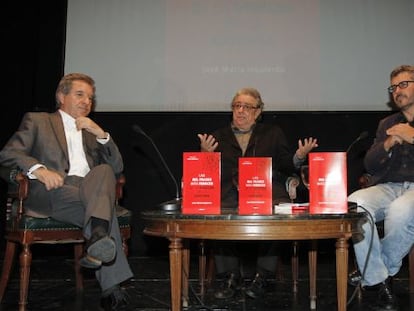Los periodistas I&ntilde;aki Gabilondo, Jos&eacute; Mar&iacute;a Izquierdo y Miguel &Aacute;ngel Oliver