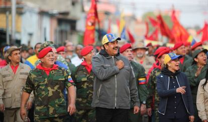 Nicolás Maduro, durant la celebració del 27è aniversari del cop d'Estat d'Hugo Chávez.