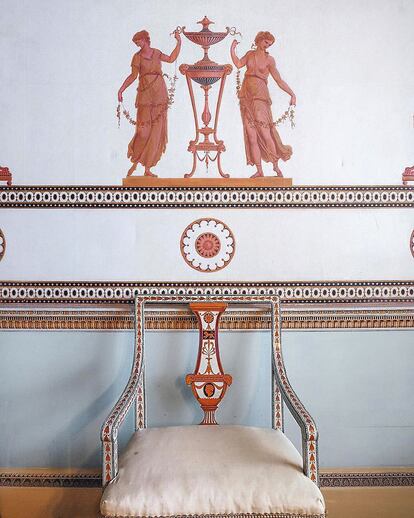 Detalle del interior de Osterley House, diseñado por Robert Adam. |