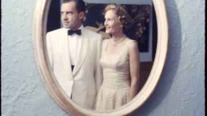 Richard Nixon y su esposa Pat en 1958.