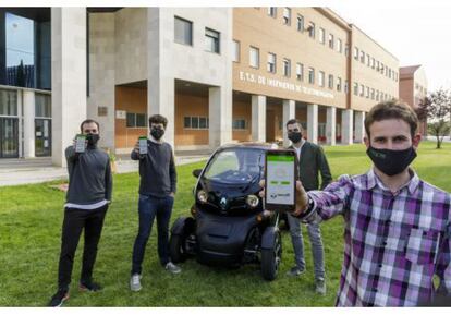 Cuatro alumnos de la universidad de Valladolid han quedado segundos en el concurso internacional Twizy Contest, organizado por Renault y Segula, por su propuesta de movilidad del futuro.