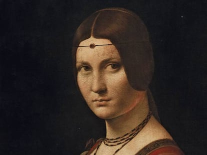 'La Belle Ferronnière', de Da Vinci, cuadro perteneciente al Louvre.