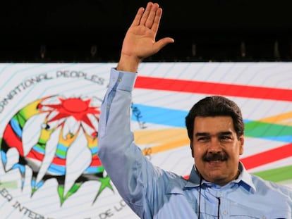 El presidente de Venezuela, Nicolas Maduro, en Caracas, el pasado 26 de febrero de 2019.  
