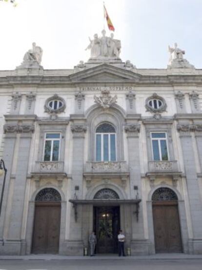 Fachada del Tribunal Supremo, en Madrid.