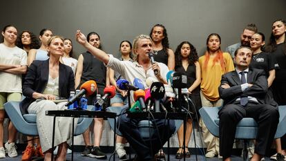 Nacho Cano, durante la rueda de prensa este martes