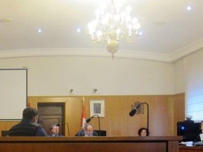 El condenado, durante el juicio en la Audiencia Provincial de Valladolid.