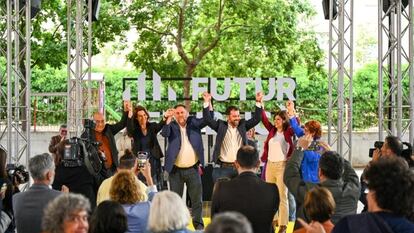 El presidente de ERC, Oriol Junqueras, en un acto en Girona.