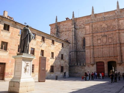 Fachada de la Universidad de Salamanca.