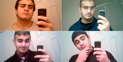 Autorretratos do assassino de Orlando, Omar Mateen.