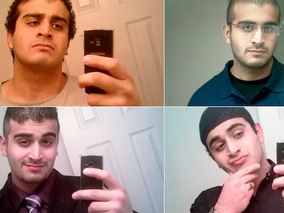 Autorretratos del asesino de Orlando, Omar Mateen.