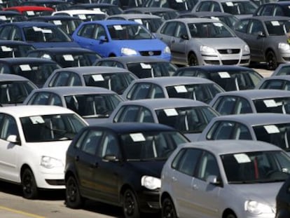 Coches fabricados en la f&aacute;brica de VW en Navarra.