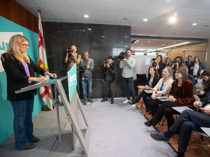 El pasado 6 de mayo, Elsa Artadi anuncia en rueda de prensa que deja la política en activo.