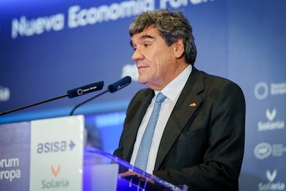 El gobernador del Banco de España, José Luis Escrivá, en el Fórum Europa.